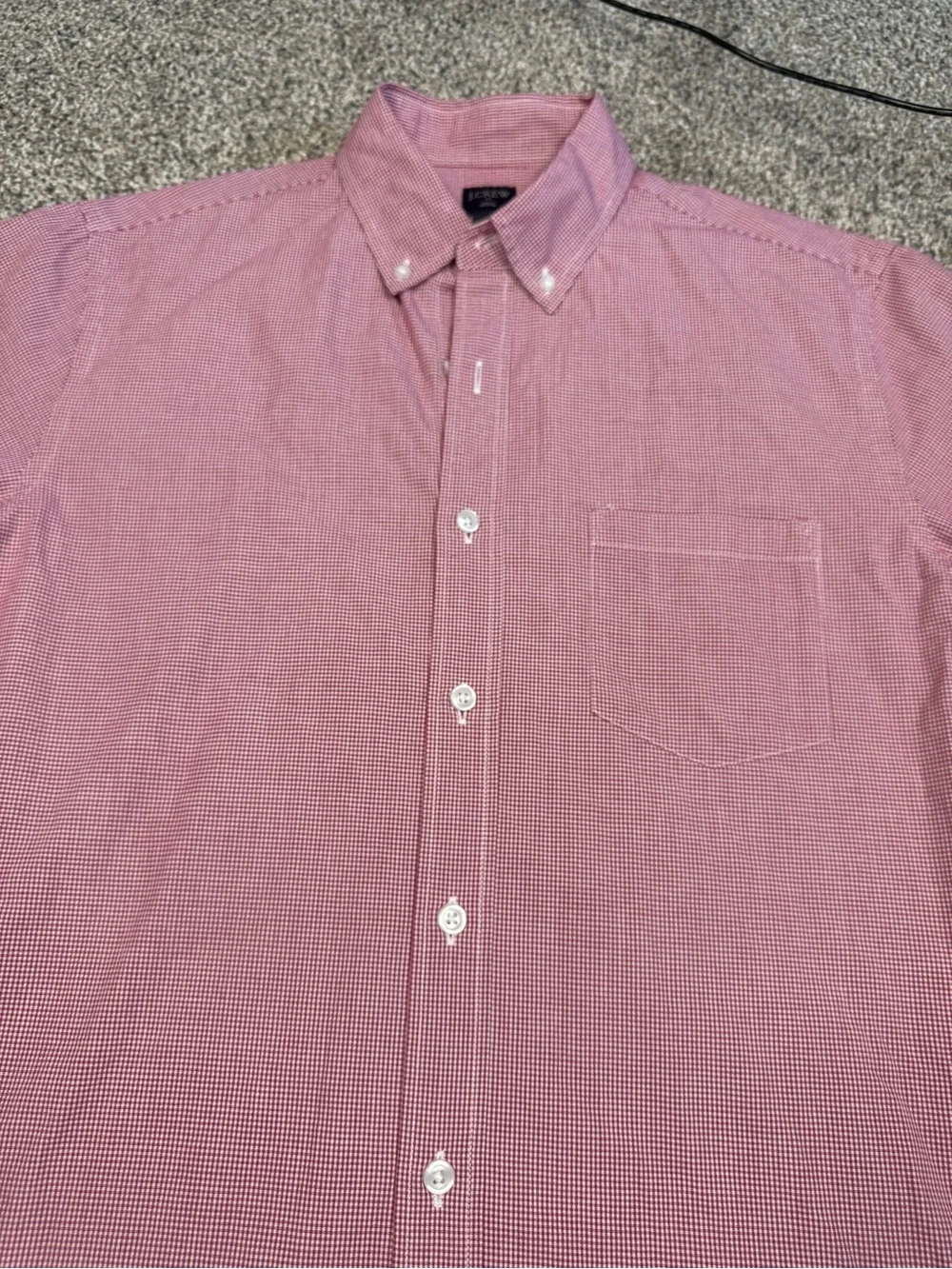 J. Crew Men's Pink Long-Sleeve Button-Down Shirt
